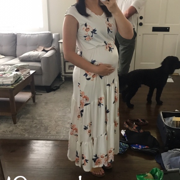 SHEIN Dresses & Skirts - Asymmetrical tiered floral dress #maternity